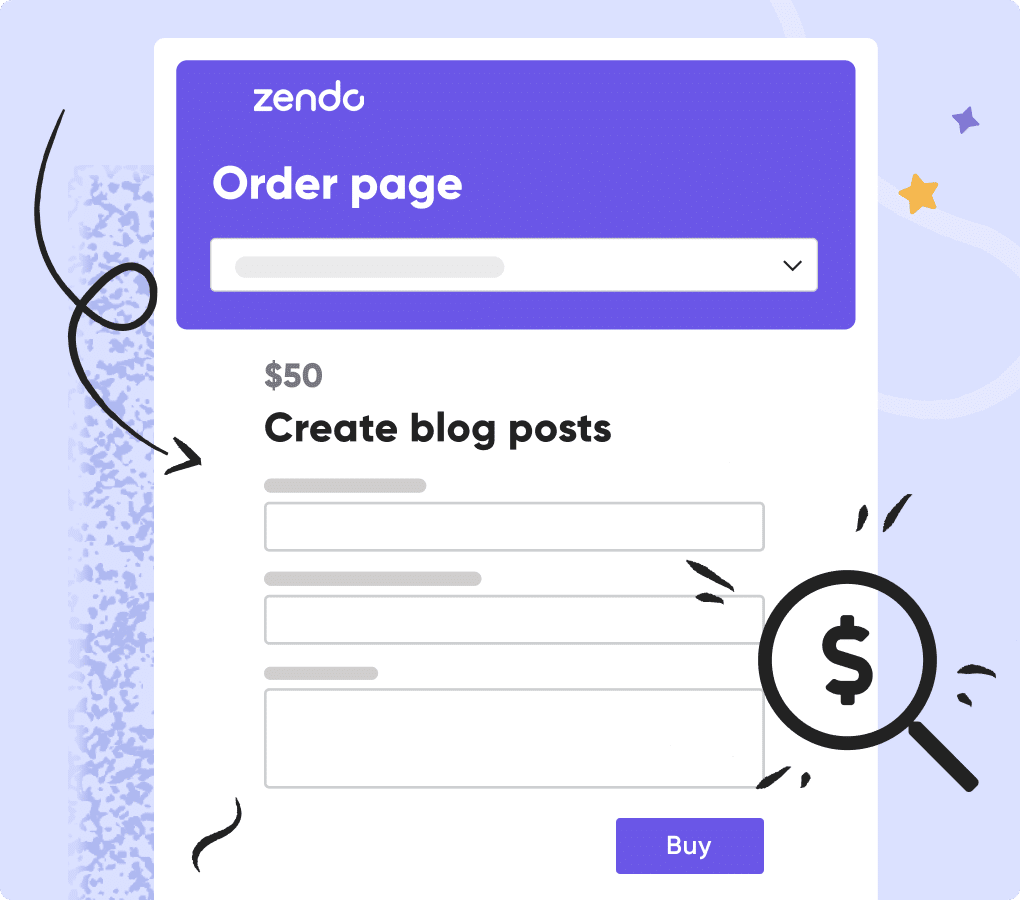 Gather all the information you need with order pages