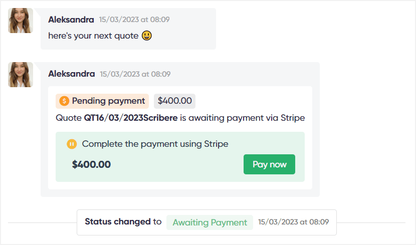 Zendo - 17hats alternative - in-chat payments