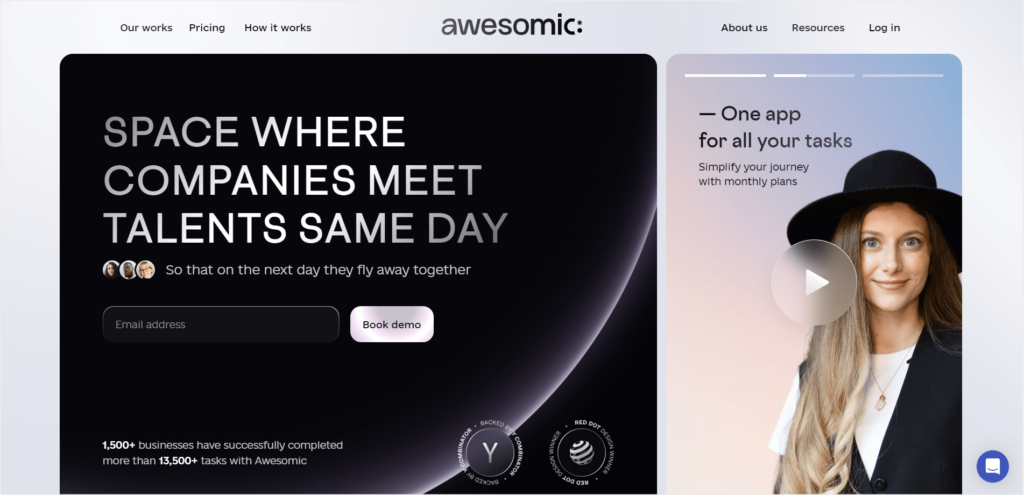 #9 best unlimited graphic design service - Awesomic